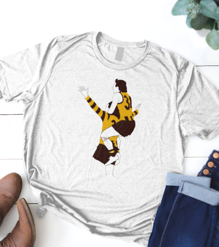 Ginny X Watto Classic Football Celebration Yellow And Black Stripes T-Shirt