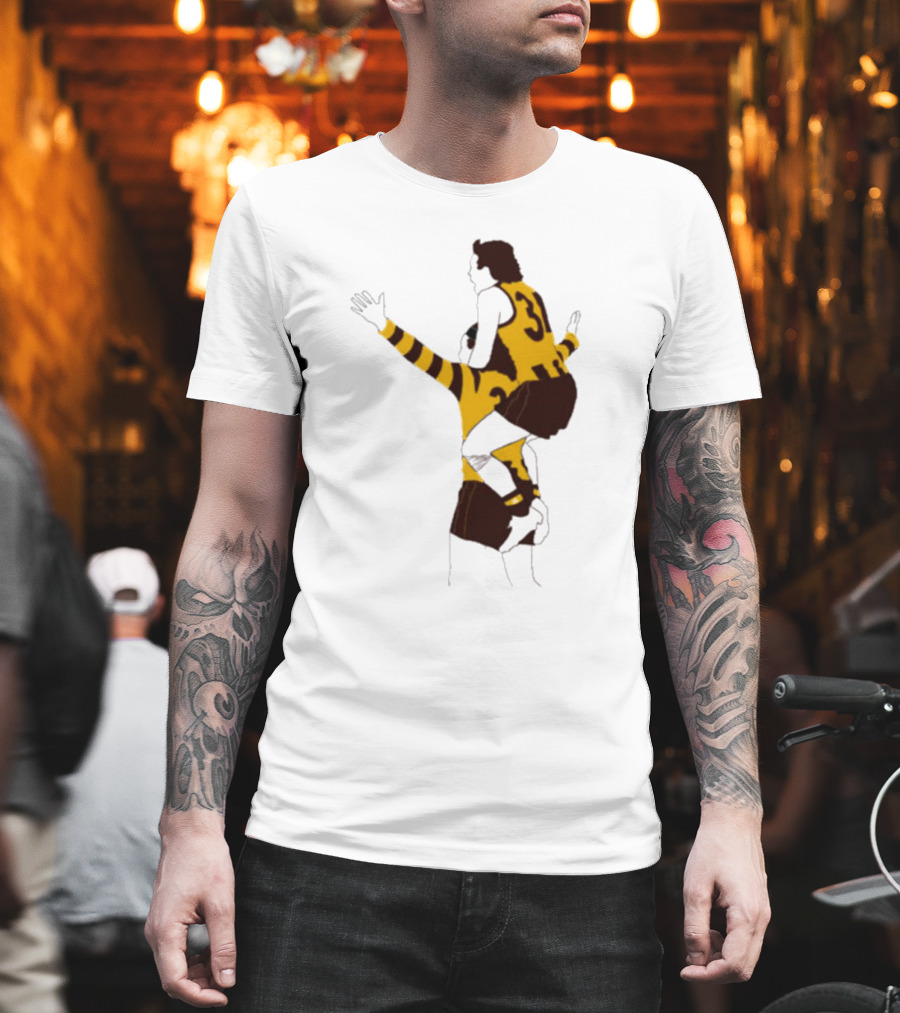 Ginny X Watto Classic Football Celebration Yellow And Black Stripes T-Shirt