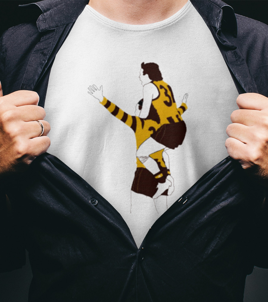Ginny X Watto Classic Football Celebration Yellow And Black Stripes T-Shirt