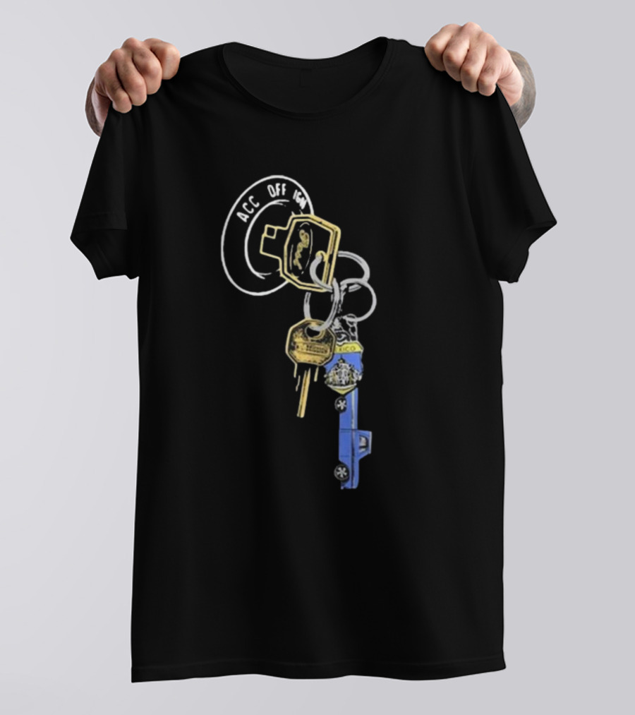 Post Malone Store F-1 Trillion Keys ACC OFF LOCK Keyring T-Shirt