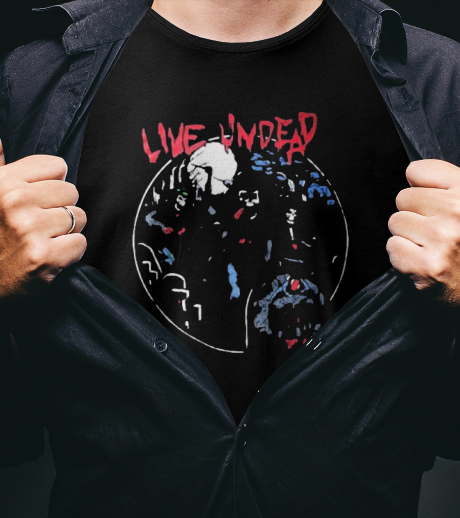 Live Undead Slayer 87 Stonewash Retro Vintage T-Shirt