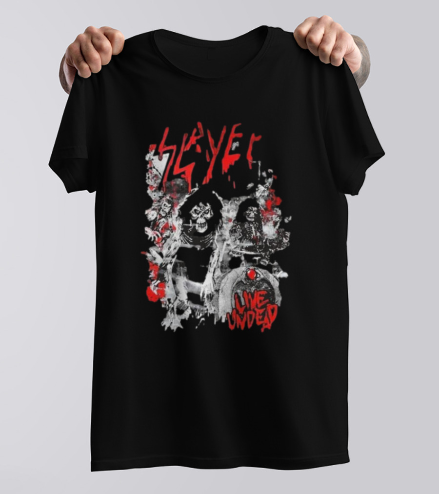 Slayer Live Undead Ghostly Concert Scene T-Shirt