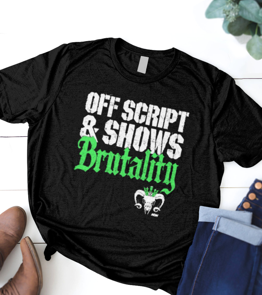 Off Script Shows Brutality Will Ospreay Vintage AEW T-Shirt