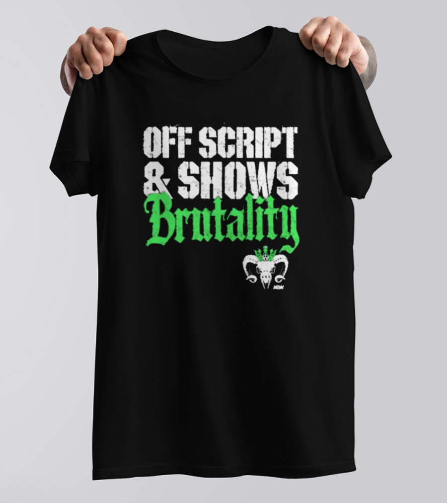 Off Script Shows Brutality Will Ospreay Vintage AEW T-Shirt