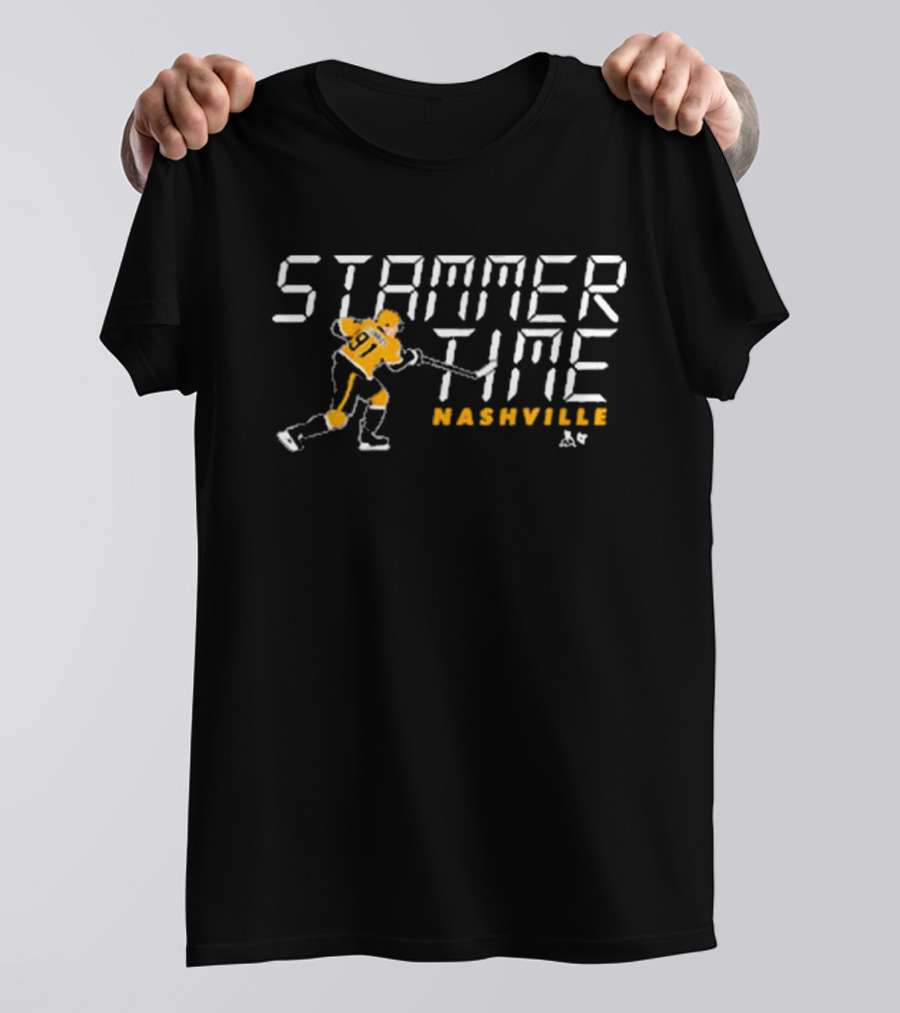 Stammer Time Nashville Hockey 91 T-Shirt