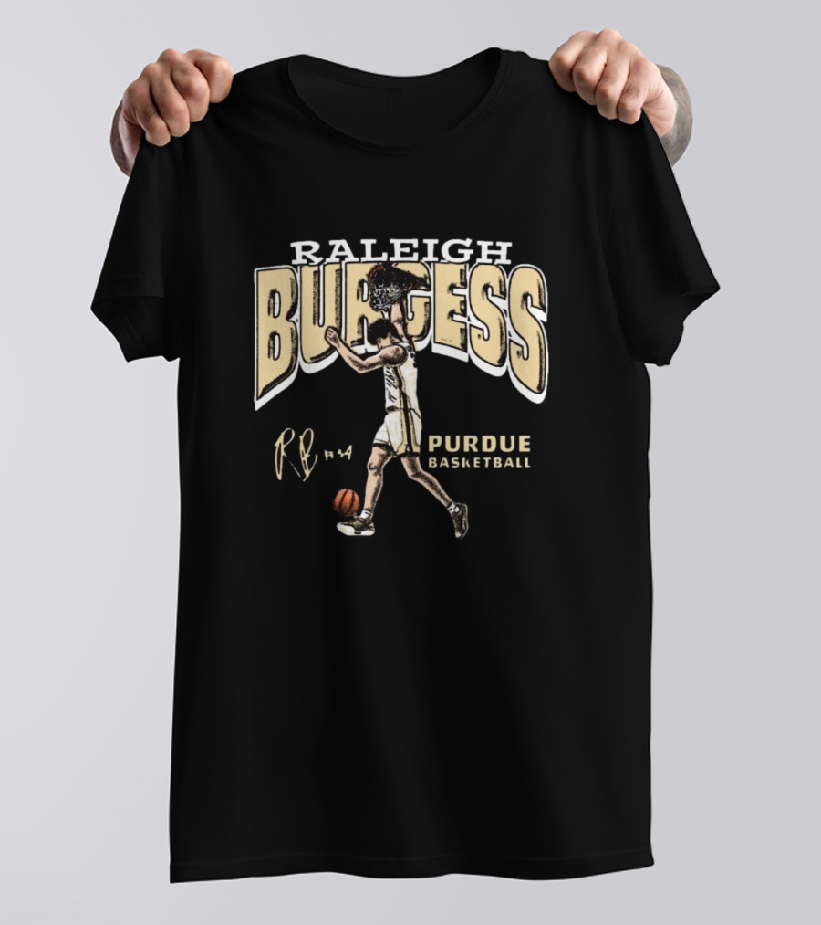Raleigh Burgess Purdue Basketball Signature RB #44 T-Shirt