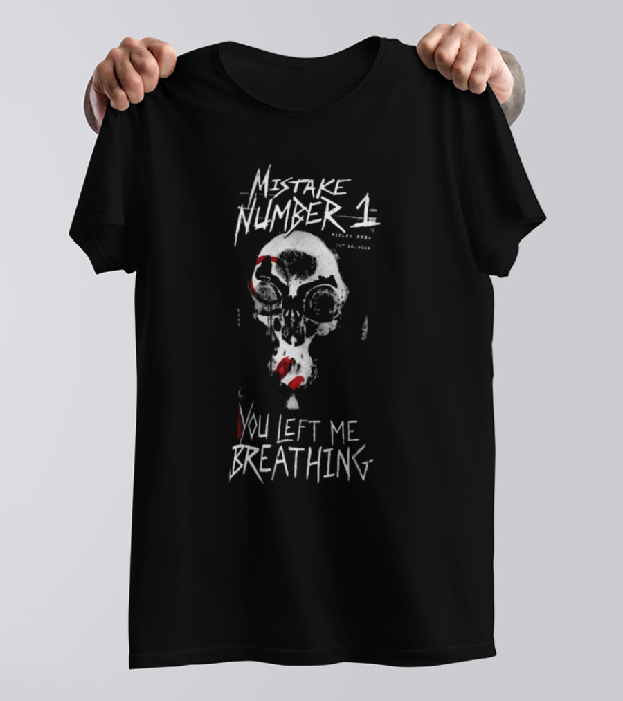 Mistake Number One You Left Me Breathing Skull Rhea Ripley T-Shirt
