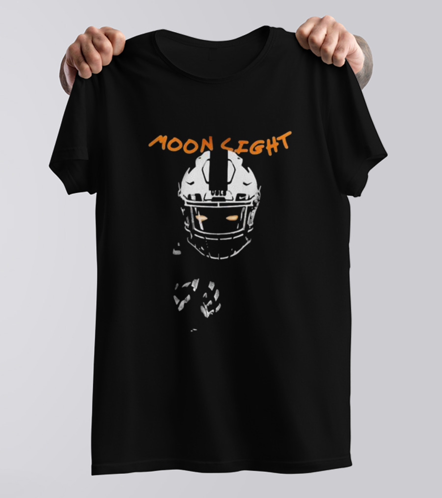 Tennessee Volunteers Moon Light NCAA Football Helmet T-Shirt