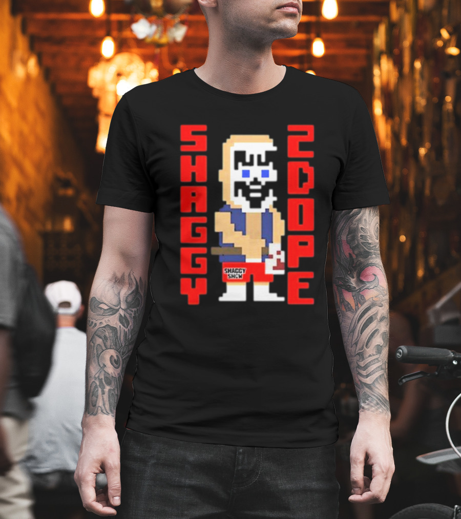 Shaggy 2 Dope Retro Pixel Art From The Shaggy Show Video-game T-Shirt