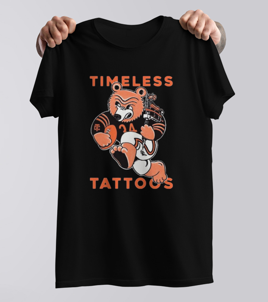 Timeless Tattoos Chicago Bears Football Bear T-Shirt