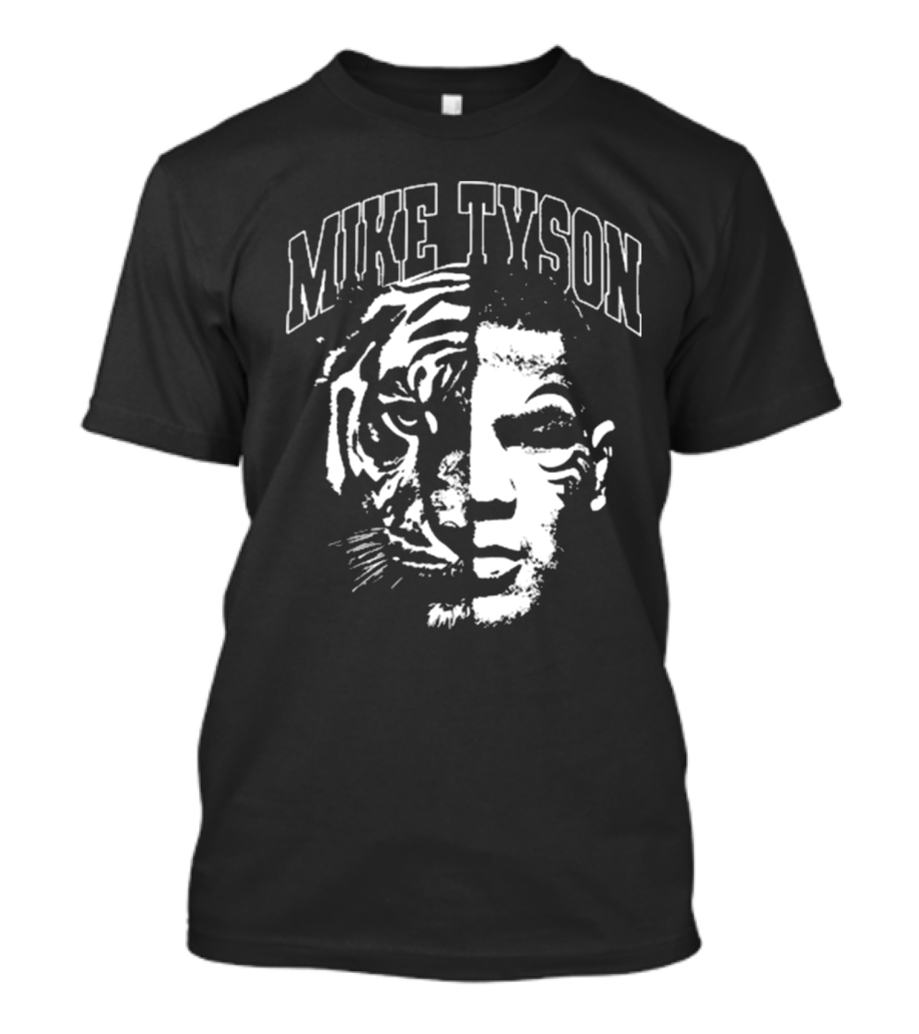 Mike Tyson Tiger Split Face T-Shirt