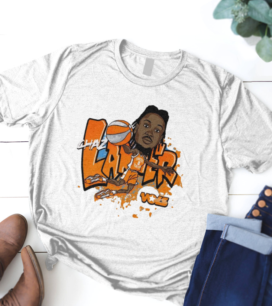 Chaz Lanier Tennessee Vols Basketball Caricature NCAA Volunteers T-Shirt