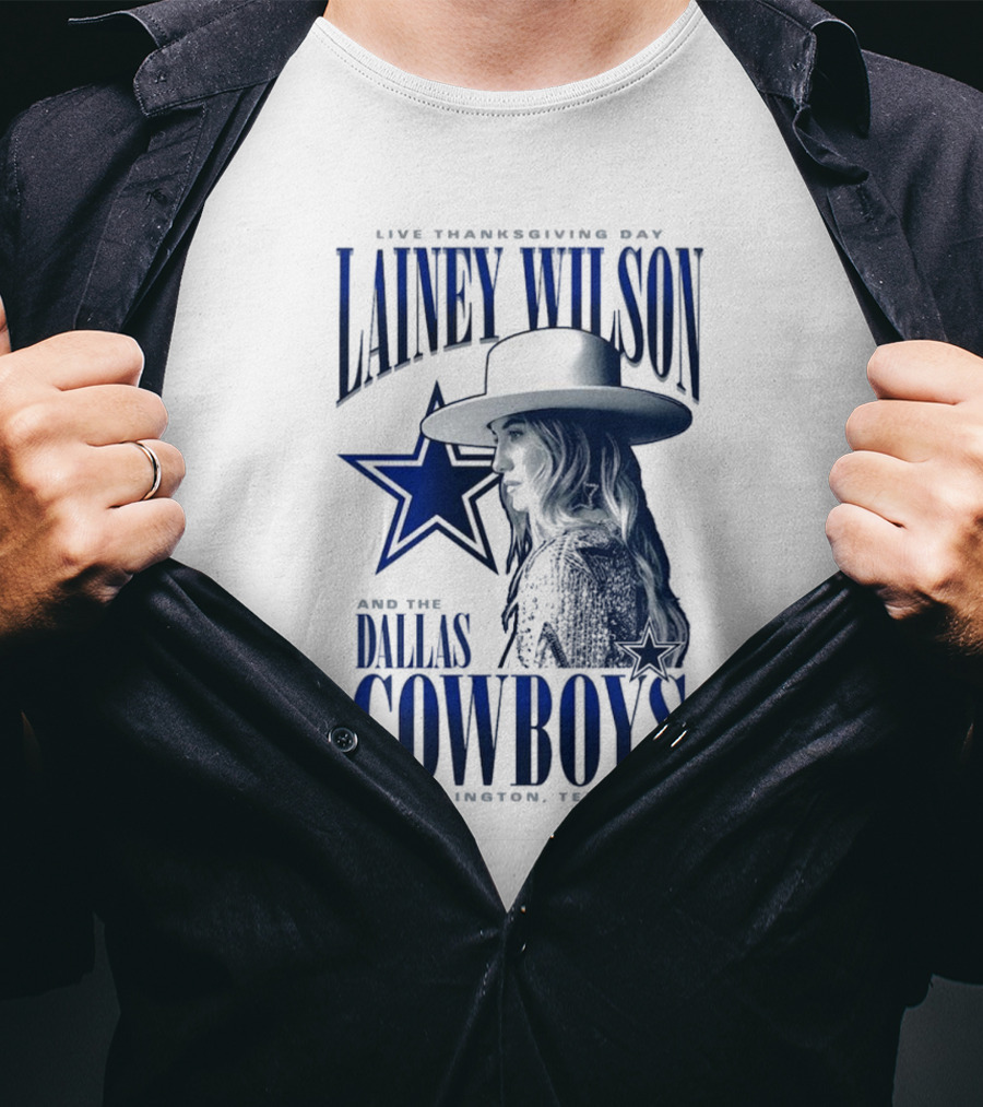 Lainey Wilson Live Thanksgiving Day With Dallas Cowboys Arlington Texas T-Shirt
