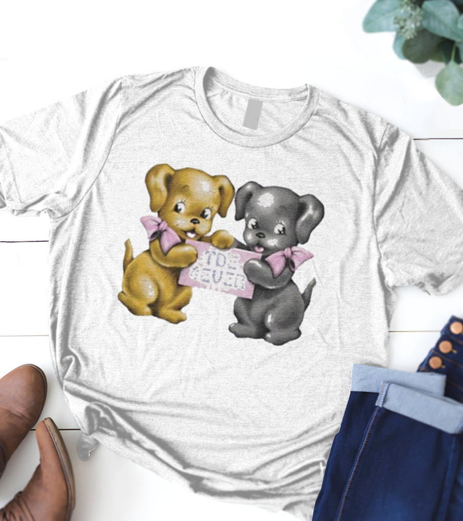 Tde Forever The Driver Era Cute Puppy Duo With Bows T-Shirt