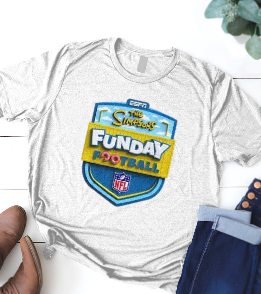 ESPN The Simpsons Funday Football NFL T-Shirt