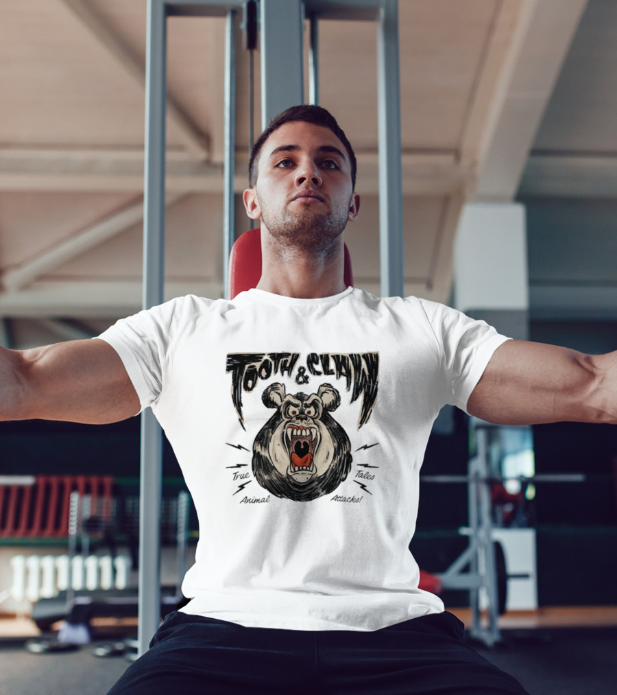 Tooth And Claw True Animal Tales Attacks Fierce Bear T-Shirt