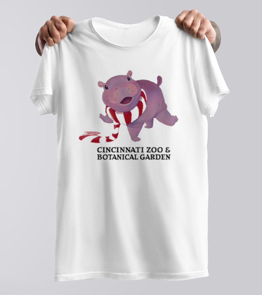 Cincinnati Zoo And Botanical Garden Holiday Scarf Fiona T-Shirt