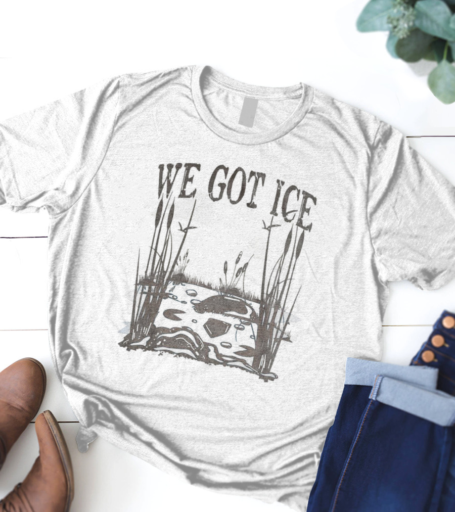 Home Of The Blue Heron We Got Ice Swamp Scene T-Shirt