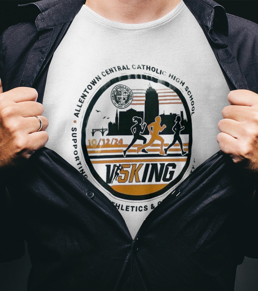 Visking 10/12/24 Allentown Central Catholic High School Supporting ACCHS Athletics And Central City T-Shirt