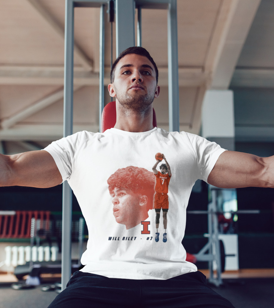 Will Riley #7 Illinois Fighting Illini Big Ten Iconic T-Shirt