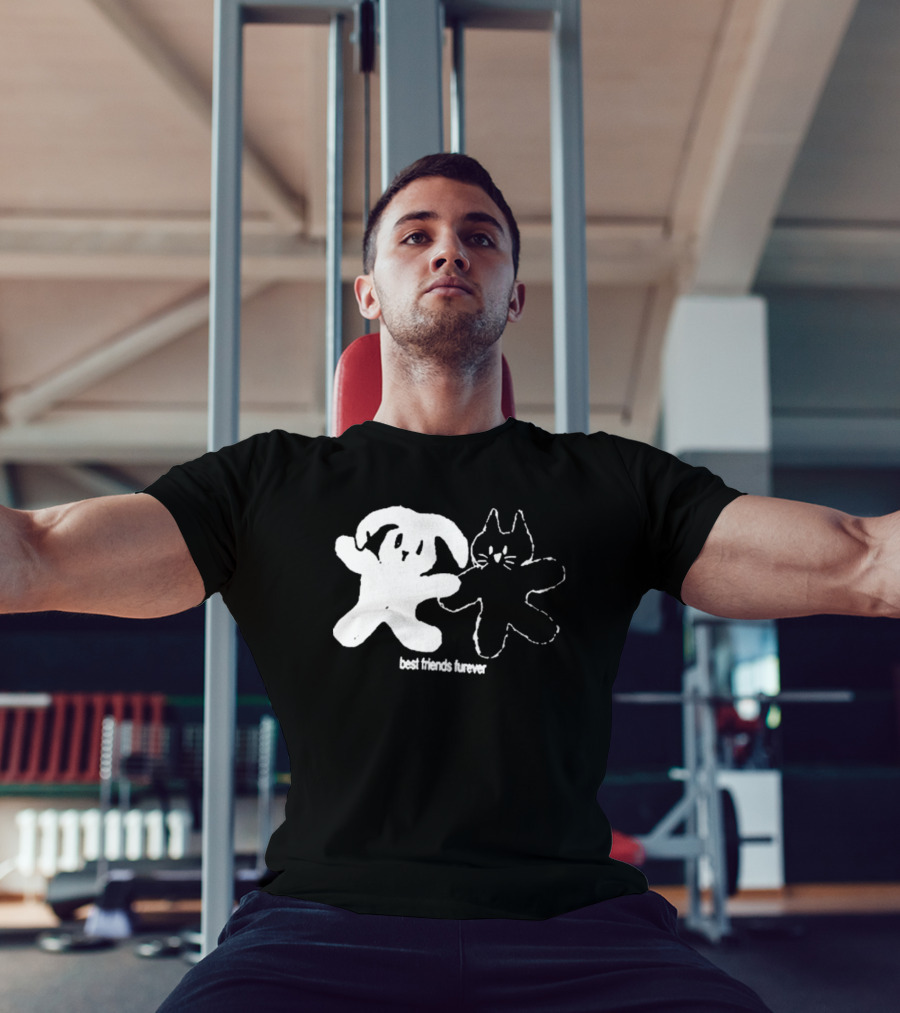 Angeltype Best Friends Furever Puppy And Kitten Duo T-Shirt