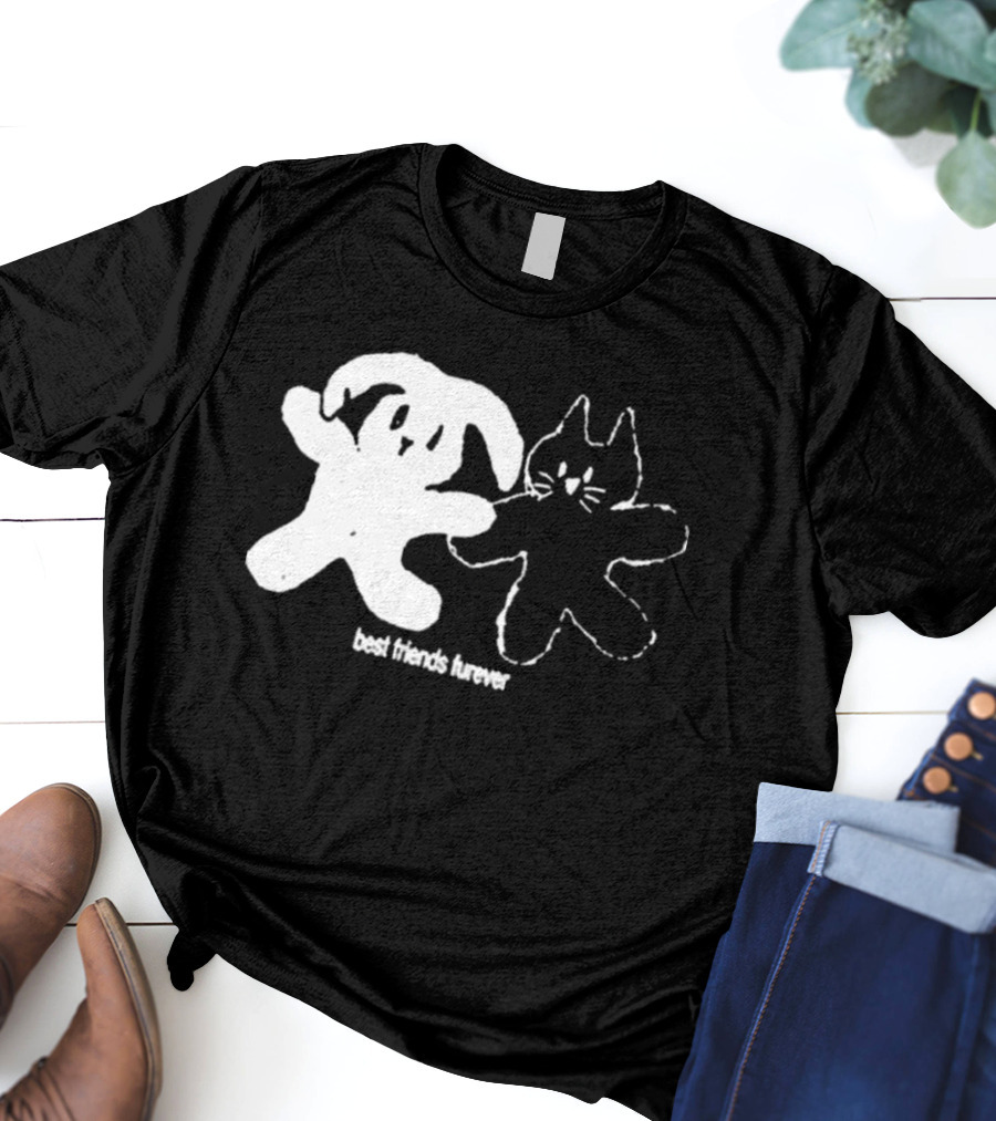 Angeltype Best Friends Furever Puppy And Kitten Duo T-Shirt