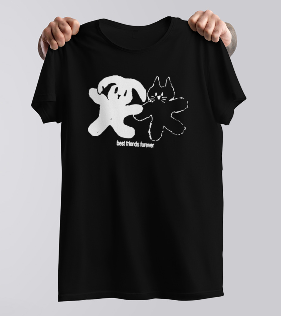 Angeltype Best Friends Furever Puppy And Kitten Duo T-Shirt