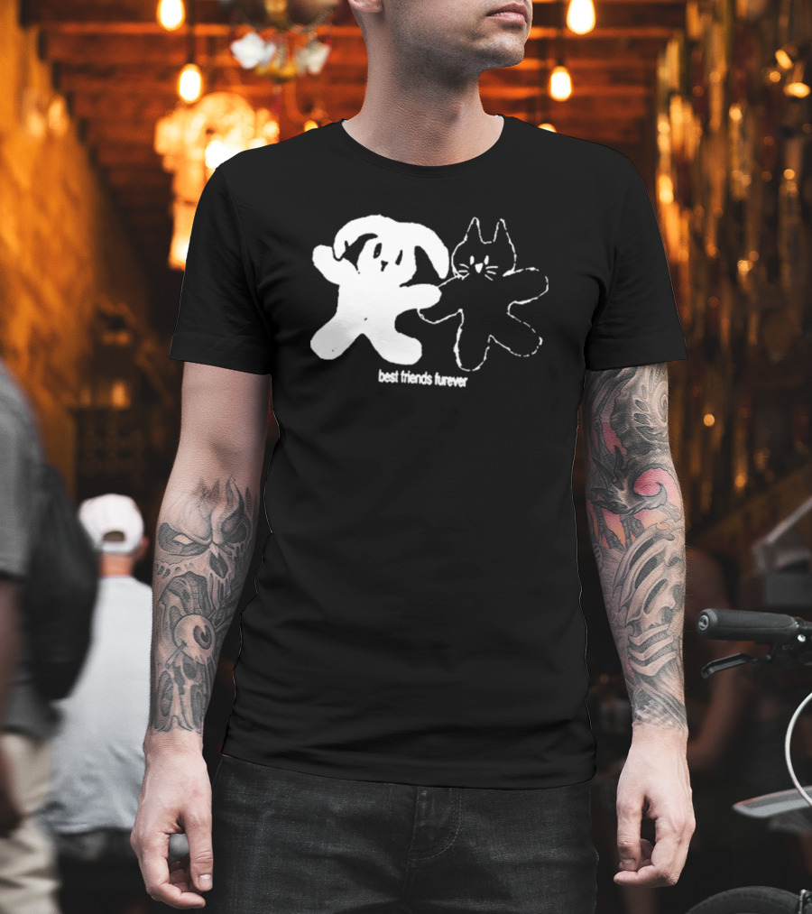 Angeltype Best Friends Furever Puppy And Kitten Duo T-Shirt