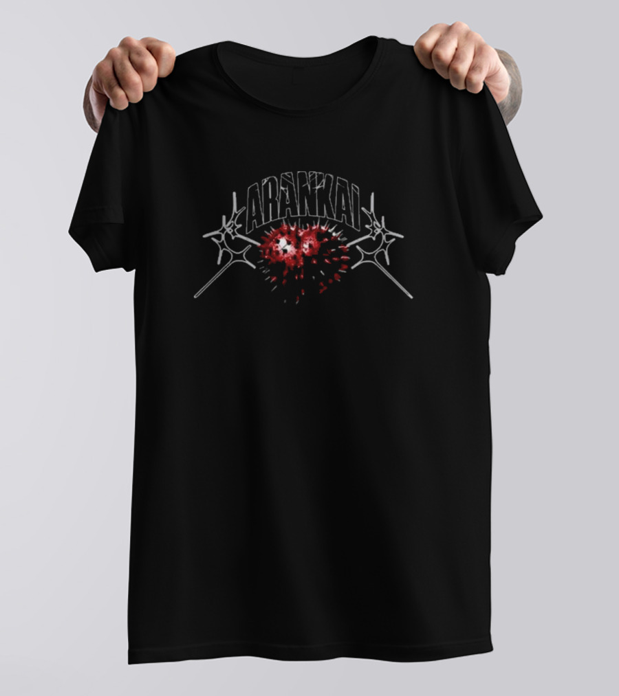 Arankai Keychain Heart With Shattered Skull T-Shirt