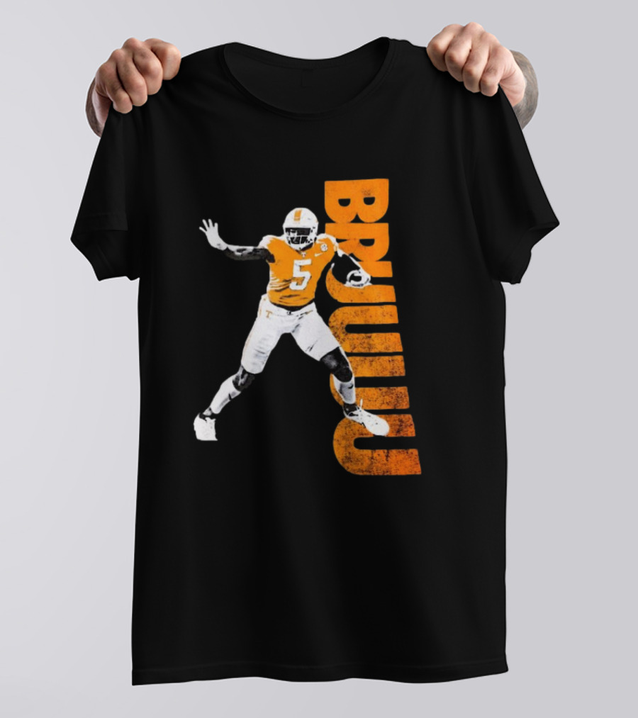 Bruuuu Tennessee Vols 5 Bru Mccoy NCAA Football Iconic T-Shirt