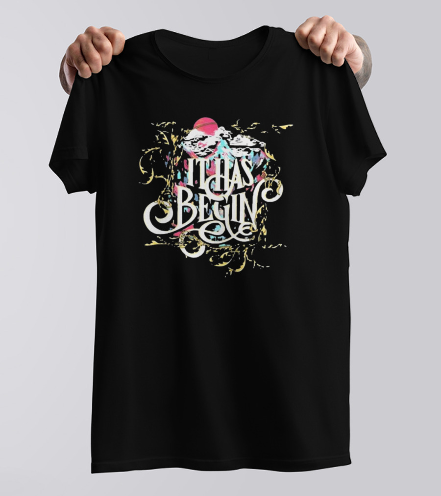 Critical Role It Has Begin Clouds Pink Sun T-Shirt