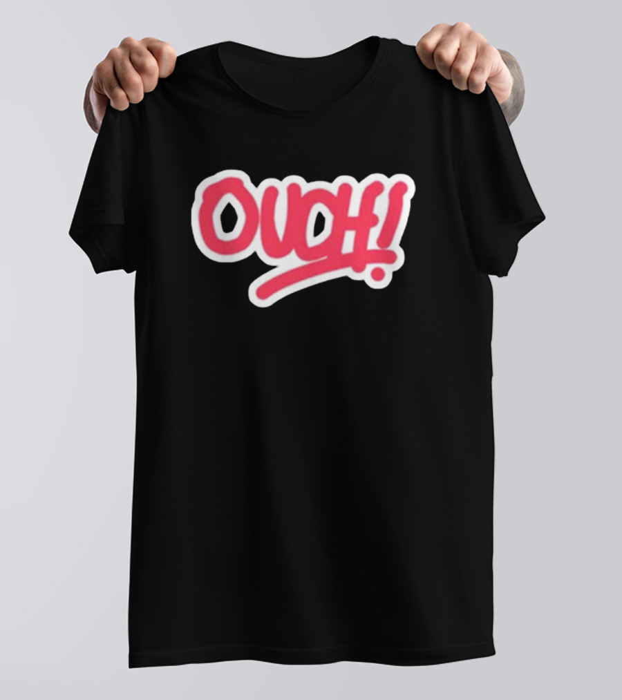 Matt Watson Ouch Red Text 90s T-Shirt