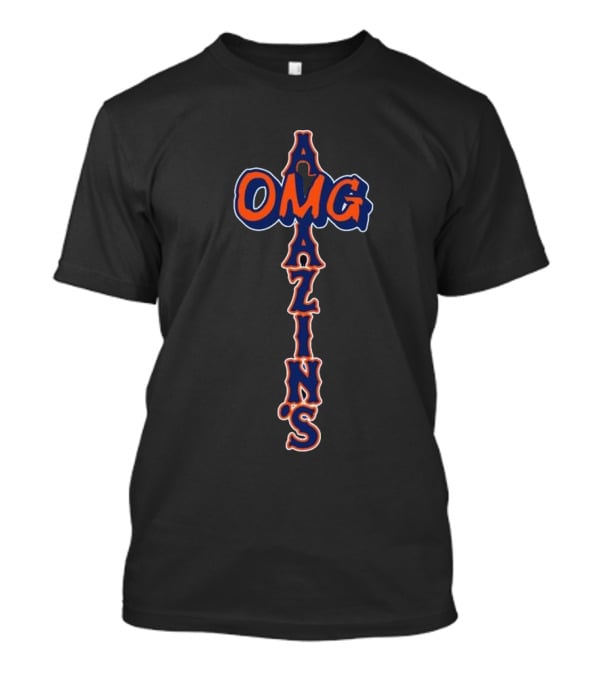 Mets OMG Amazins Baseball Fan Gear T-Shirt