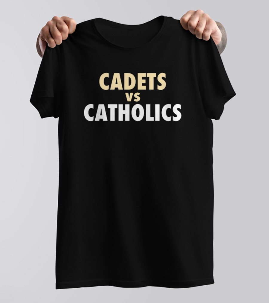 Cadets Vs. Catholics New Orleans Saints NFL Showdown T-Shirt