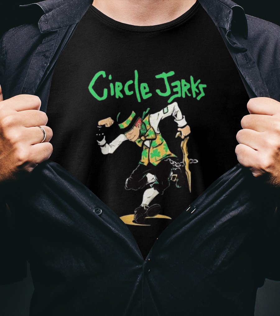 Circle Jerks Band Boston 24 Dance Leprechaun T-Shirt