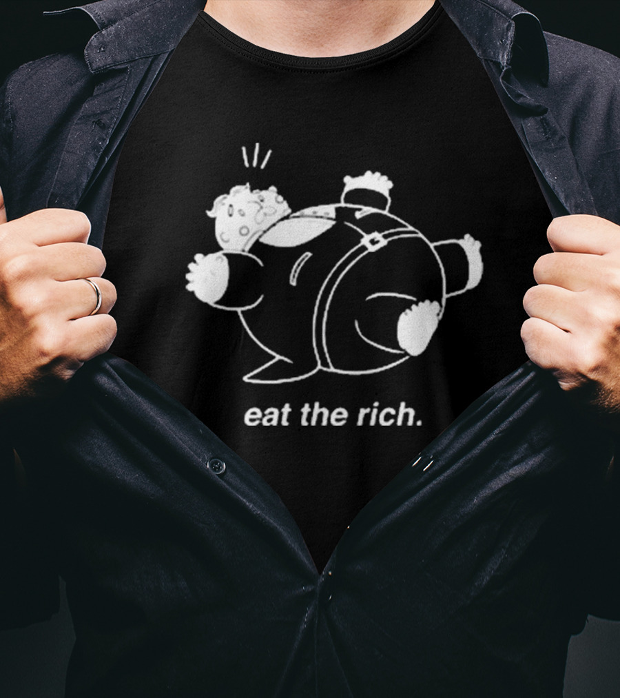Eat The Rich Cartoon Character Noah Adams T-Shirt