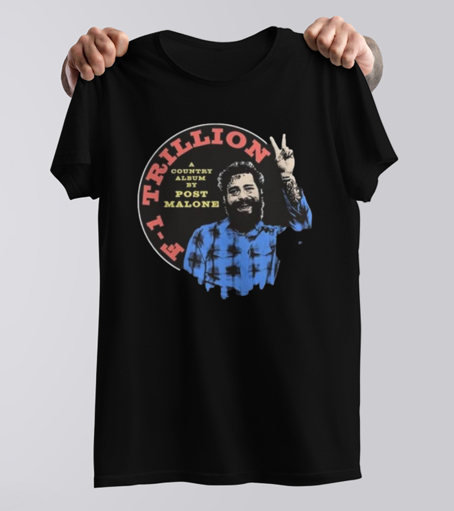 F-1 Trillion A Country Album By Post Malone Peace T-Shirt