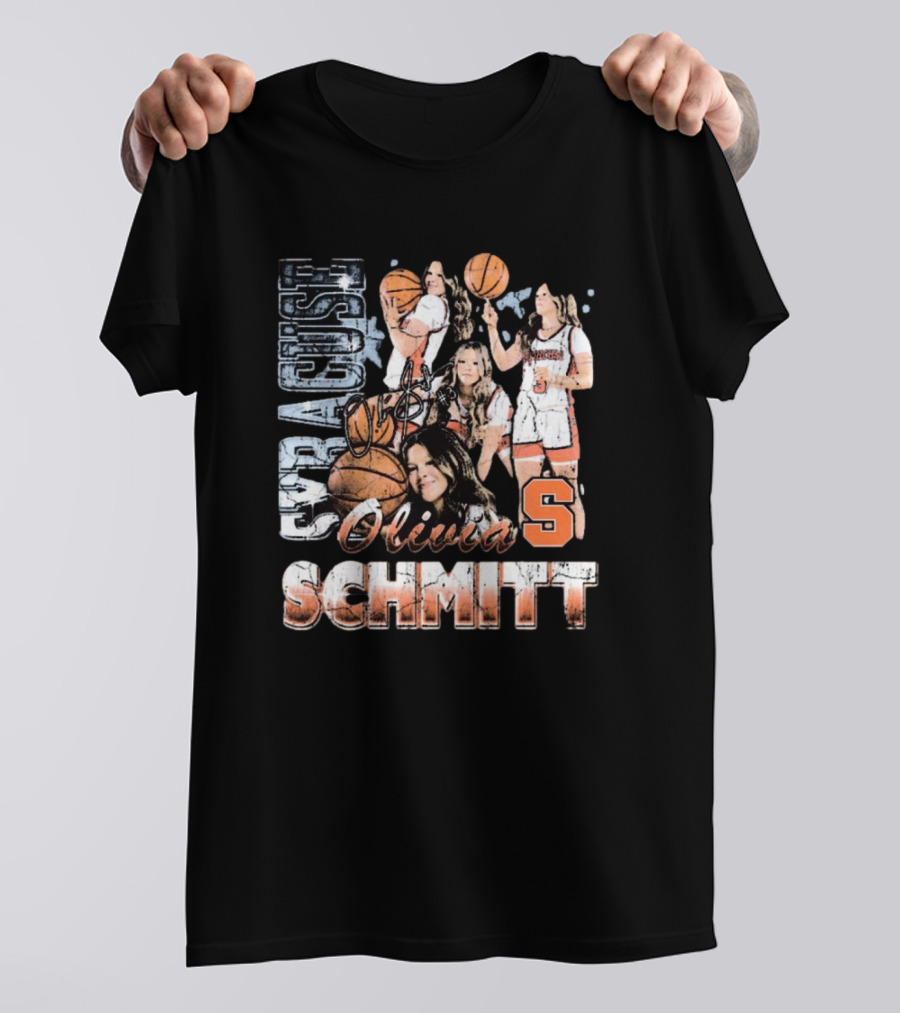 Olivia Schmitt Syracuse Basketball Signature 90s T-Shirt