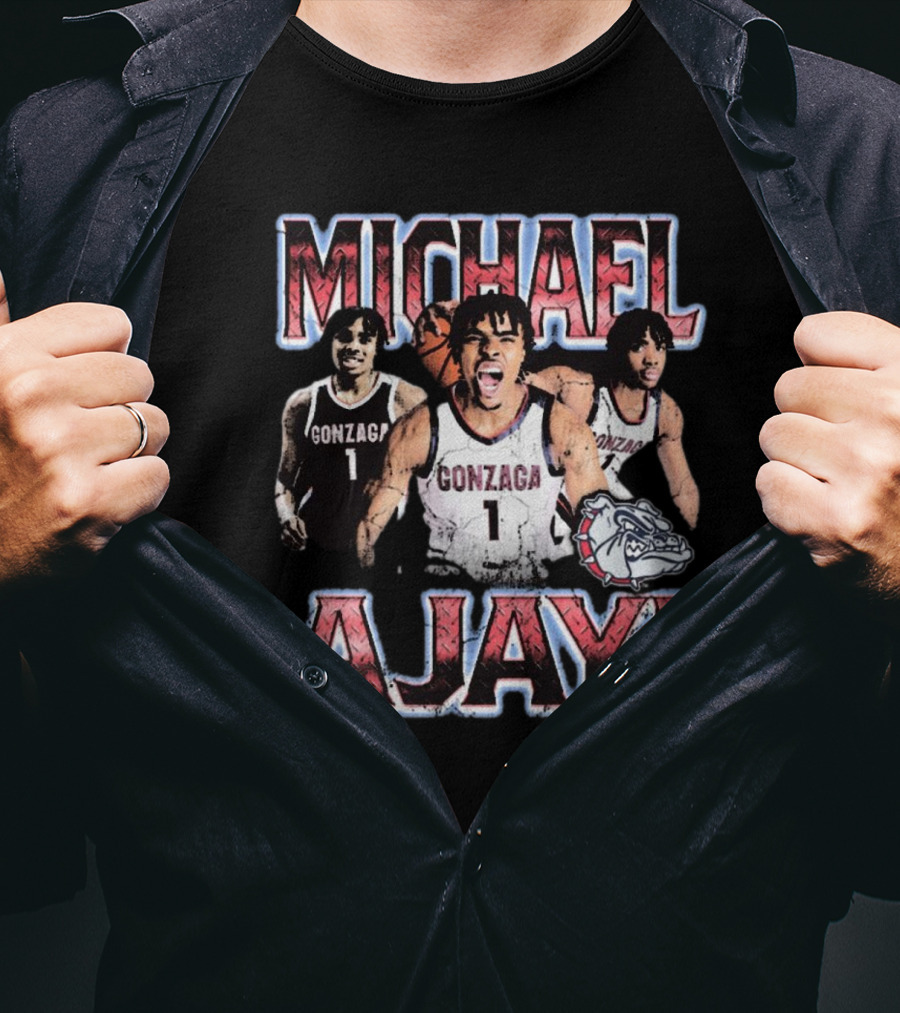 Michael Ajayi Gonzaga Bulldogs Basketball 90s T-Shirt