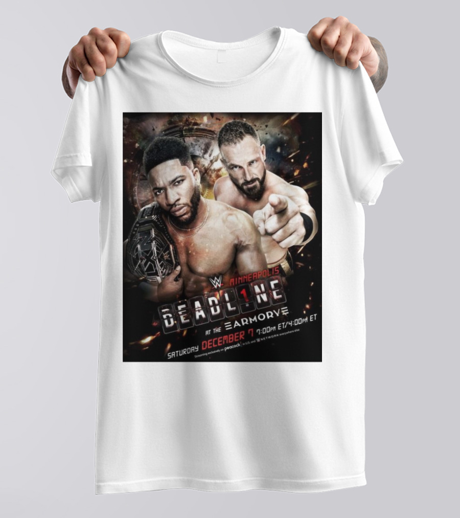 WWE NXT Deadline At The Armory Minneapolis Saturday December 7 7:00 PM ET / 4:00 PM ET T-Shirt