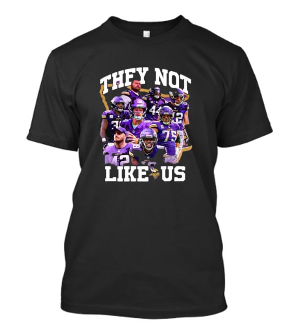 They Not Like Us Minnesota Vikings Players Christmas T-Shirt