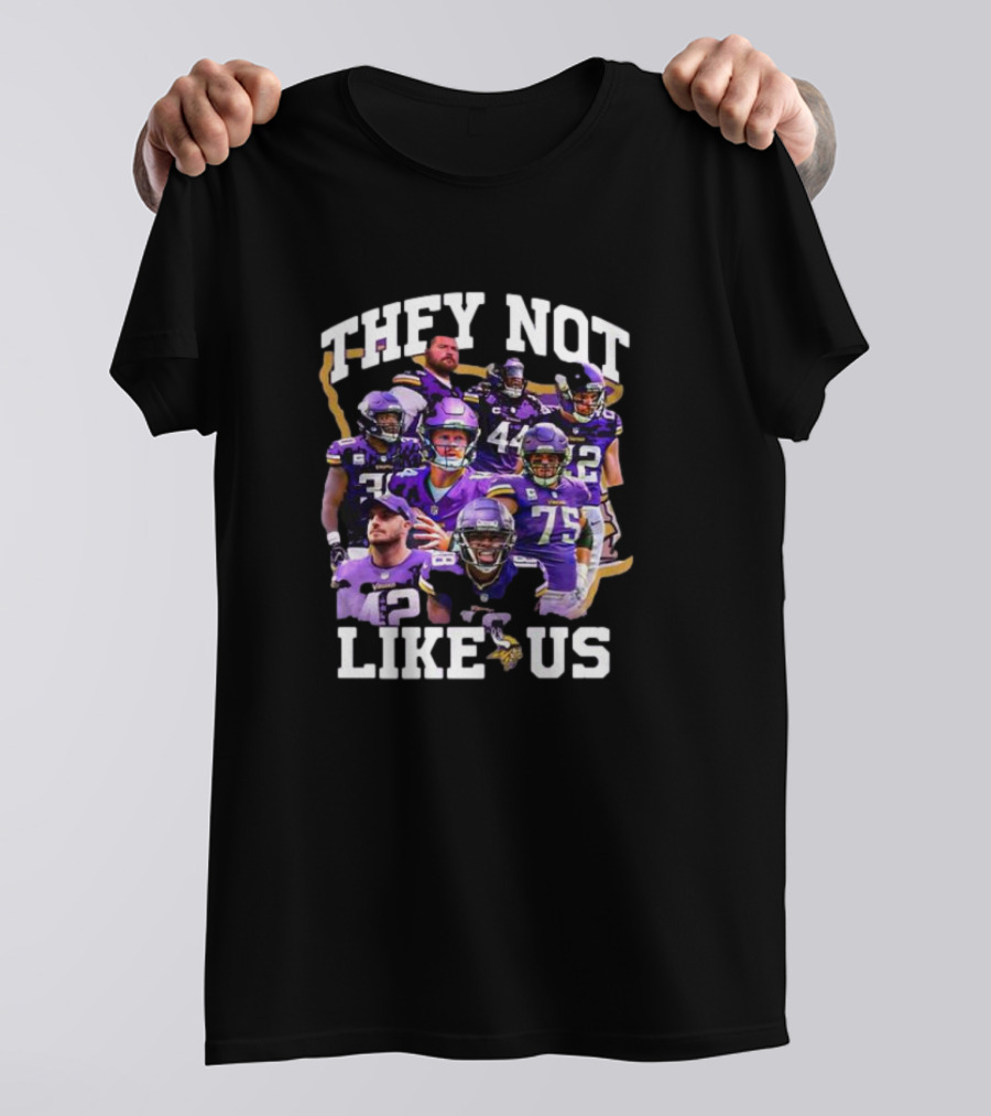 They Not Like Us Minnesota Vikings Players Christmas T-Shirt