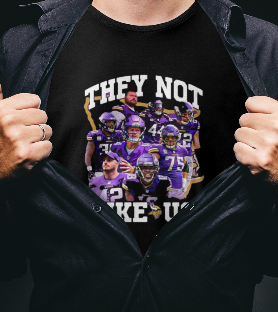 They Not Like Us Minnesota Vikings Players Christmas T-Shirt