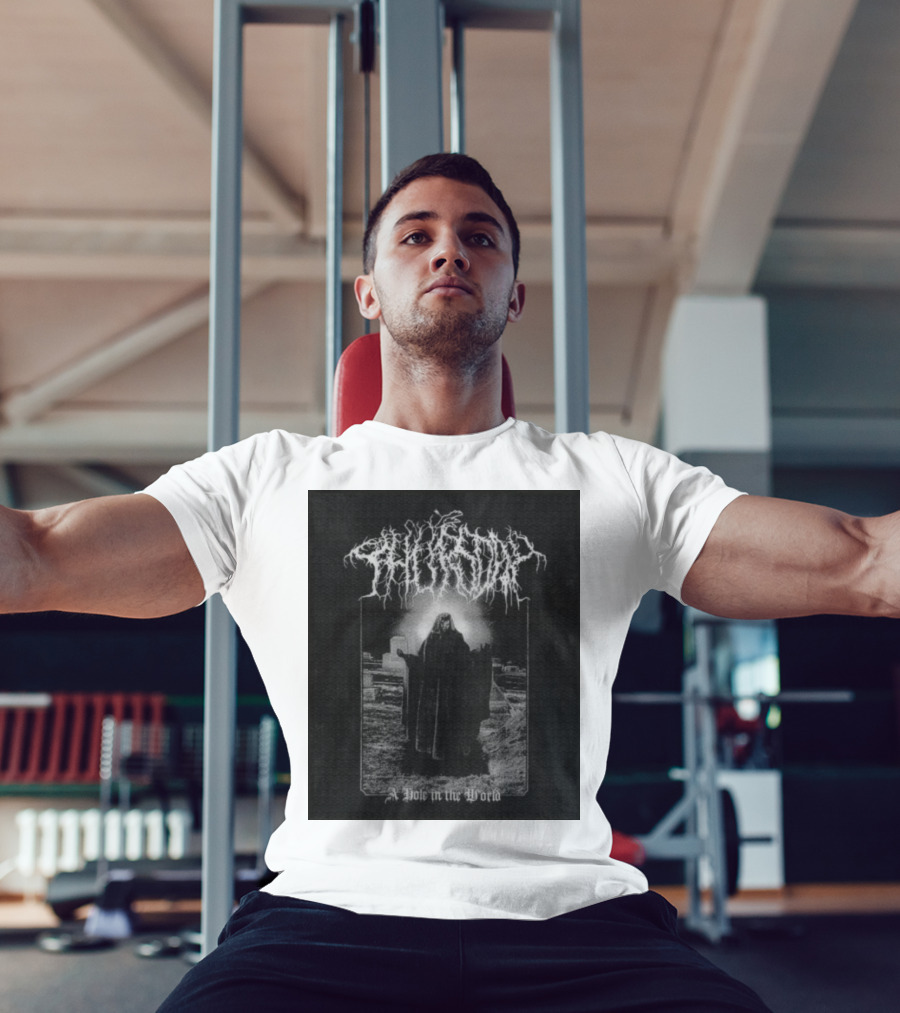 Thursday A Hole In The World Mysterious Cloaked Figure In Cemetery T-Shirt