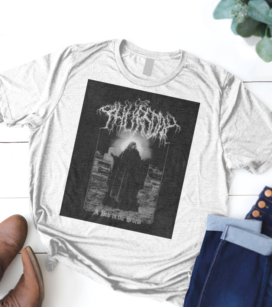 Thursday A Hole In The World Mysterious Cloaked Figure In Cemetery T-Shirt