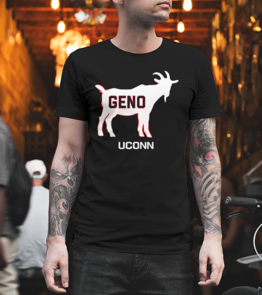 UConn Huskies Geno Basketball GOAT T-Shirt