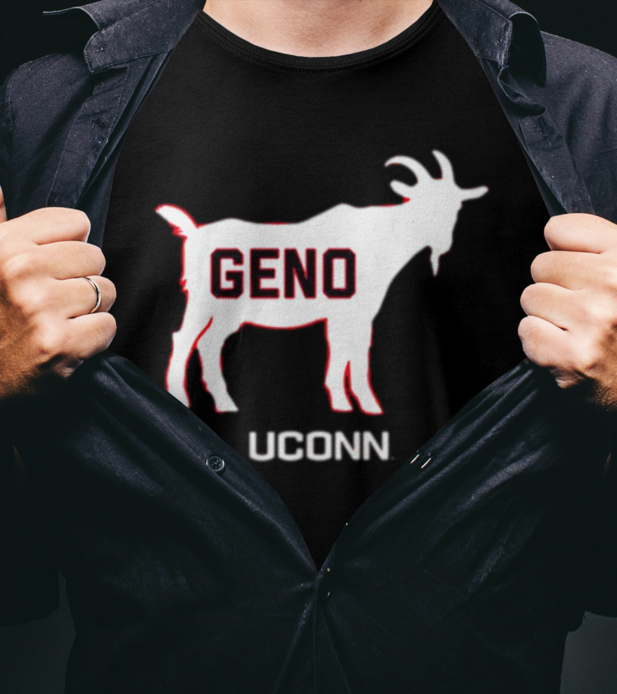 UConn Huskies Geno Basketball GOAT T-Shirt