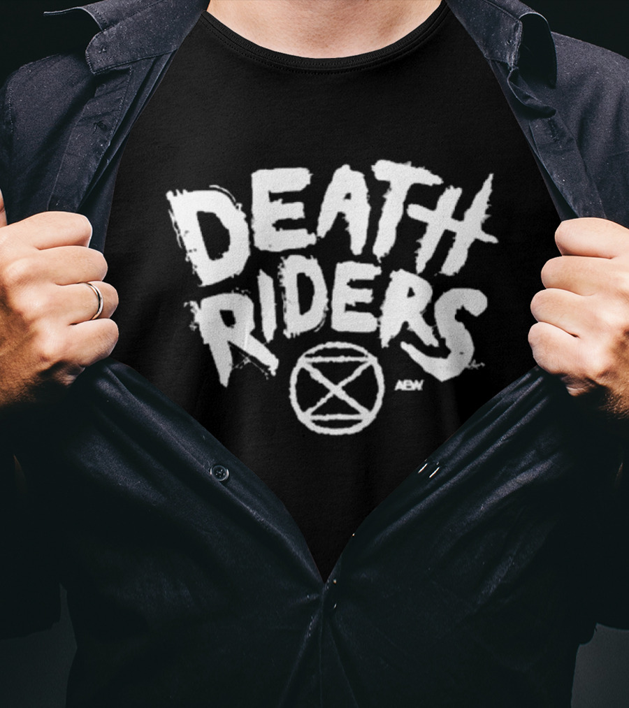 Death Riders AEW Crossed Circle T-Shirt