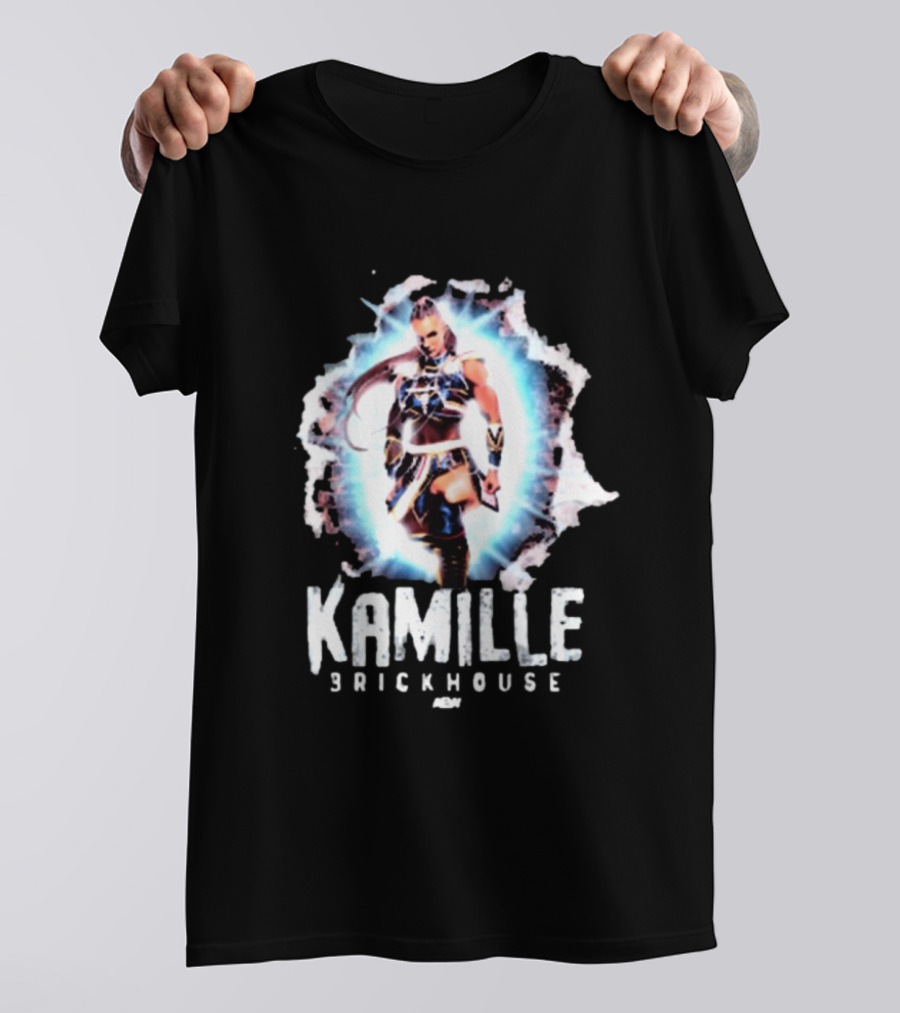 Kamille Brickhouse AEW Burst Impact T-Shirt