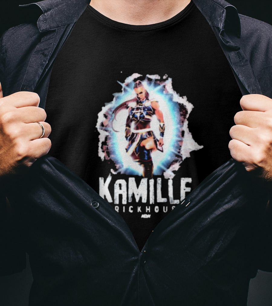 Kamille Brickhouse AEW Burst Impact T-Shirt